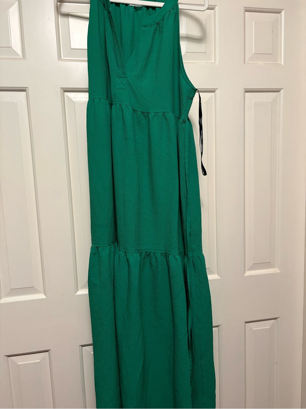 Calvin Klein Sleeveless Green Maxi Dress - Women's Summer Dress